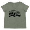 Curvy Collection Women's Fine Jersey V-Neck Tee Thumbnail