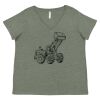 Curvy Collection Women's Fine Jersey V-Neck Tee Thumbnail