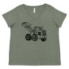 Curvy Collection Women's Fine Jersey V-Neck Tee Thumbnail