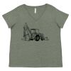 Curvy Collection Women's Fine Jersey V-Neck Tee Thumbnail