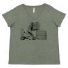 Curvy Collection Women's Fine Jersey V-Neck Tee Thumbnail