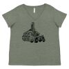 Curvy Collection Women's Fine Jersey V-Neck Tee Thumbnail