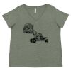 Curvy Collection Women's Fine Jersey V-Neck Tee Thumbnail