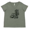 Curvy Collection Women's Fine Jersey V-Neck Tee Thumbnail