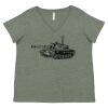 Curvy Collection Women's Fine Jersey V-Neck Tee Thumbnail