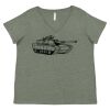 Curvy Collection Women's Fine Jersey V-Neck Tee Thumbnail