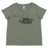 Curvy Collection Women's Fine Jersey V-Neck Tee Thumbnail