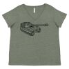 Curvy Collection Women's Fine Jersey V-Neck Tee Thumbnail