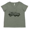 Curvy Collection Women's Fine Jersey V-Neck Tee Thumbnail