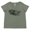 Curvy Collection Women's Fine Jersey V-Neck Tee Thumbnail