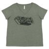 Curvy Collection Women's Fine Jersey V-Neck Tee Thumbnail