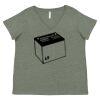 Curvy Collection Women's Fine Jersey V-Neck Tee Thumbnail