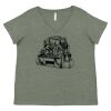 Curvy Collection Women's Fine Jersey V-Neck Tee Thumbnail