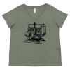 Curvy Collection Women's Fine Jersey V-Neck Tee Thumbnail