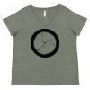 Curvy Collection Women's Fine Jersey V-Neck Tee Thumbnail