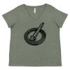 Curvy Collection Women's Fine Jersey V-Neck Tee Thumbnail