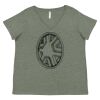 Curvy Collection Women's Fine Jersey V-Neck Tee Thumbnail