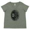 Curvy Collection Women's Fine Jersey V-Neck Tee Thumbnail