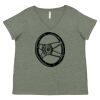 Curvy Collection Women's Fine Jersey V-Neck Tee Thumbnail