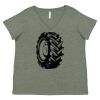 Curvy Collection Women's Fine Jersey V-Neck Tee Thumbnail
