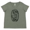 Curvy Collection Women's Fine Jersey V-Neck Tee Thumbnail