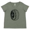 Curvy Collection Women's Fine Jersey V-Neck Tee Thumbnail