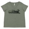 Curvy Collection Women's Fine Jersey V-Neck Tee Thumbnail