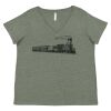 Curvy Collection Women's Fine Jersey V-Neck Tee Thumbnail