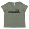 Curvy Collection Women's Fine Jersey V-Neck Tee Thumbnail