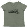 Curvy Collection Women's Fine Jersey V-Neck Tee Thumbnail
