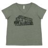 Curvy Collection Women's Fine Jersey V-Neck Tee Thumbnail