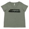 Curvy Collection Women's Fine Jersey V-Neck Tee Thumbnail