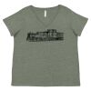 Curvy Collection Women's Fine Jersey V-Neck Tee Thumbnail