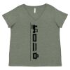 Curvy Collection Women's Fine Jersey V-Neck Tee Thumbnail