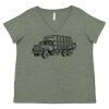 Curvy Collection Women's Fine Jersey V-Neck Tee Thumbnail