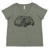 Curvy Collection Women's Fine Jersey V-Neck Tee Thumbnail
