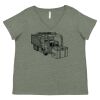 Curvy Collection Women's Fine Jersey V-Neck Tee Thumbnail