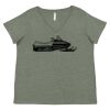 Curvy Collection Women's Fine Jersey V-Neck Tee Thumbnail