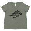 Curvy Collection Women's Fine Jersey V-Neck Tee Thumbnail