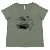 Curvy Collection Women's Fine Jersey V-Neck Tee Thumbnail