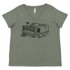 Curvy Collection Women's Fine Jersey V-Neck Tee Thumbnail