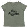 Curvy Collection Women's Fine Jersey V-Neck Tee Thumbnail
