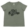 Curvy Collection Women's Fine Jersey V-Neck Tee Thumbnail