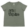 Curvy Collection Women's Fine Jersey V-Neck Tee Thumbnail