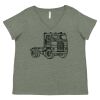 Curvy Collection Women's Fine Jersey V-Neck Tee Thumbnail