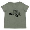 Curvy Collection Women's Fine Jersey V-Neck Tee Thumbnail