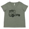 Curvy Collection Women's Fine Jersey V-Neck Tee Thumbnail