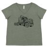 Curvy Collection Women's Fine Jersey V-Neck Tee Thumbnail