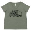 Curvy Collection Women's Fine Jersey V-Neck Tee Thumbnail