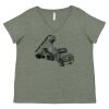 Curvy Collection Women's Fine Jersey V-Neck Tee Thumbnail